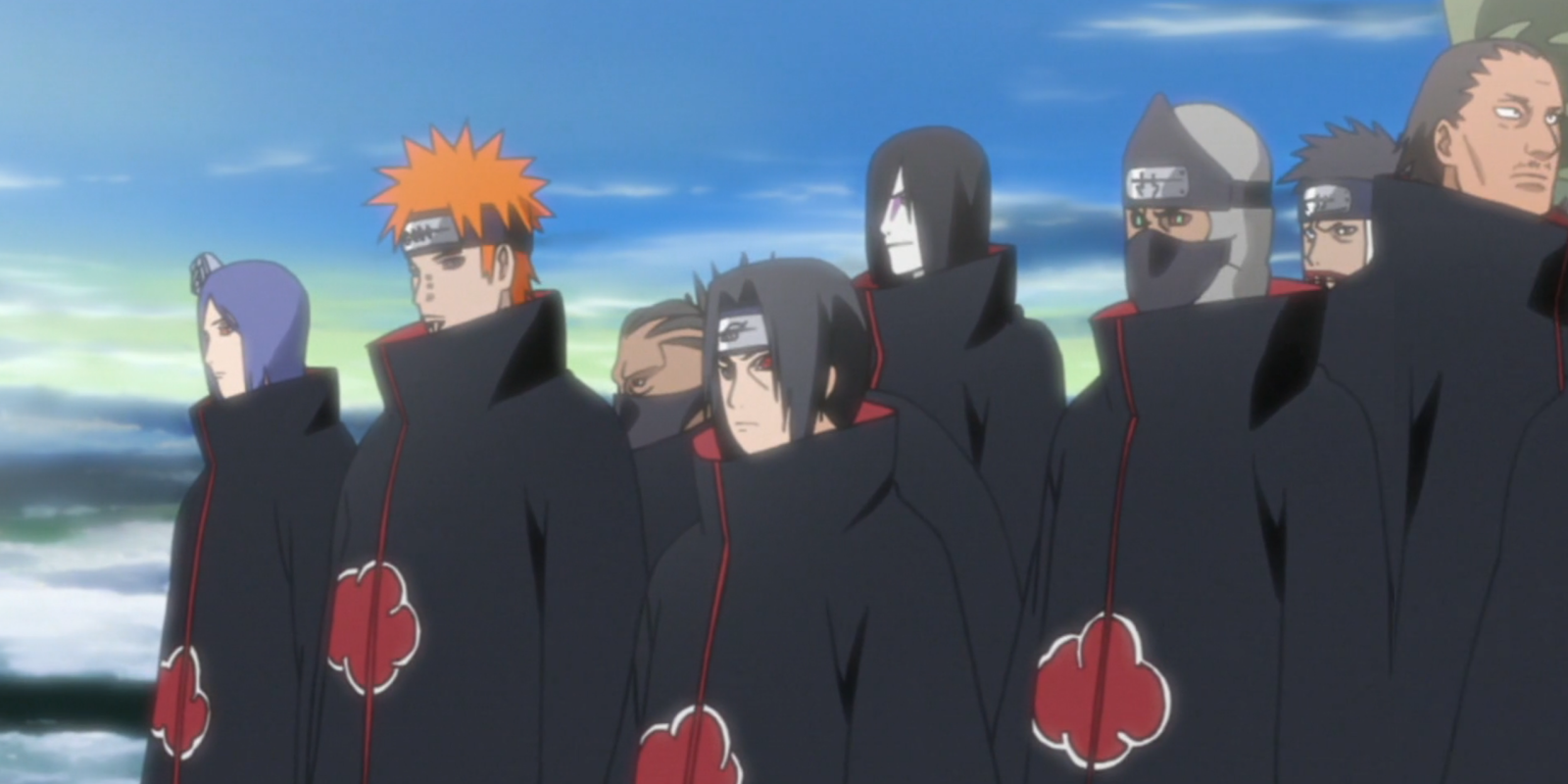 Akatsuki - Do mais fraco ao mais forte em Naruto Shippuden